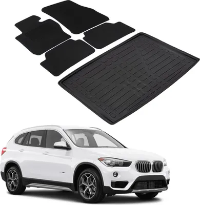 Image de Ensemble Tapis Velours Sur Mesure et Coffre TPE pour BMW X1 F48 2015-2021