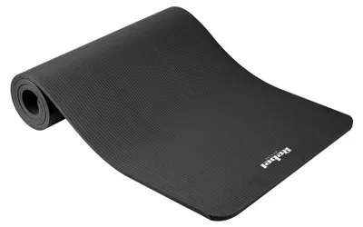 Rebel Active Yogamatte aus NBR, 183 x 61 cm, 1,5 cm Dicke, schwarz