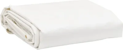 Image de vidaXL Bâche de couverture Blanc Ø 2,8 m 650 g/m
