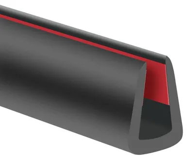 Produktbild von Kantenschutz Gummi U-Profil selbstklebend 6 mm schwarz 6 m