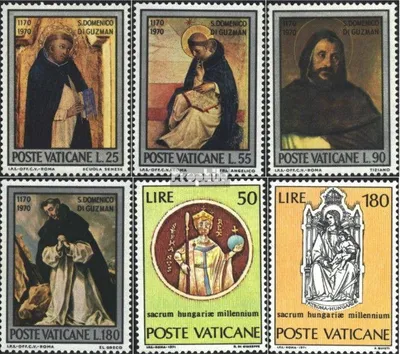 Produktbild von Briefmarken Vatikanstadt 1971 Mi 586-589,594-595 (kompl.Ausg.) postfrisch Sondermarken