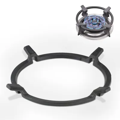 Gusseiserne Wokring, Antirutsch, 16 cm Ø, für Gaskocher