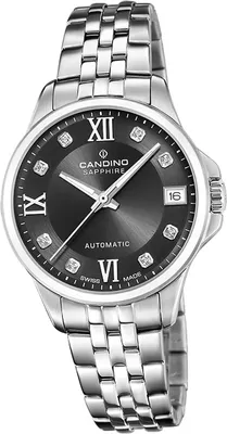 Produktbild von Candino Edelstahl Damen Uhr Analog Luxus Armbanduhr silber Automatik D2UC4770/5