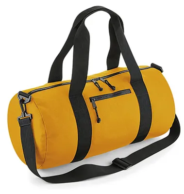 Immagine prodotto di BagBase BG284 | Borsa a botte riciclata, 50 x 25 x 25 cm - Colore: Senape - Dimensioni: 50 x 25 x 25 cm