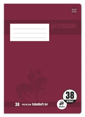 Produktbild von TSI Schulheft A4 PREMIUM kariert, m.Doppelr., Lin. 38
