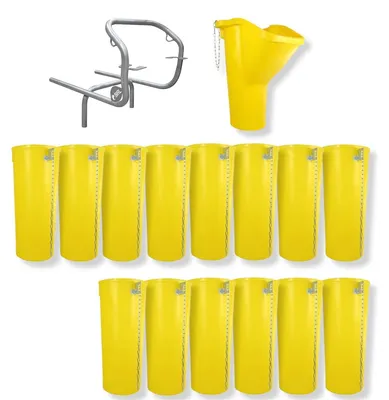 Produktbild von Sirl Profi XXL Bauschuttrutsche Schuttrutschen Schuttrohr SET (16-tlg. 15,83m)