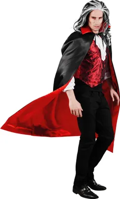 Produktbild von Cape Sundown Teufel Wende Umhang rot schwarz Karneval Halloween Kostüm 150cm