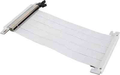 Obrázek produktu pro Flexibilní prodlužovací kabel pro grafickou kartu PCIe 4.0 x16, 180 stupňů, bílý