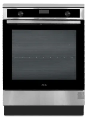 Produktbild von AEG CIB6643BBM, Freistehender Herd, Edelstahl, Drehregler, Touchsteuerung, Zonen-Induktionskochfeld, 4 Zone(n), 4 Zone(n)