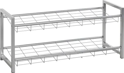Image de Étagère à chaussures HAKU en aluminium - métal, L/H/P : 80 x 38 x 30 cm