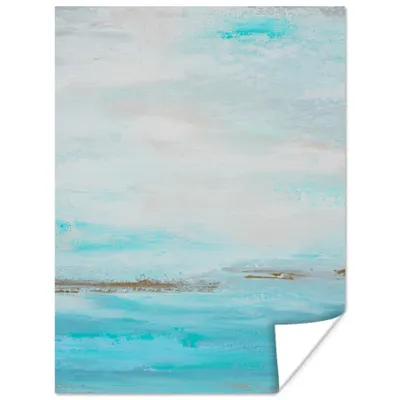 Produktbild von MuchoWow® Poster Farbe - Malerei - Abstrakt - Blau 60x80 cm - Schlafzimmer Dekoration