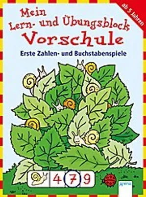 Produktbild von Mein Lern- und Übungsblock Vorschule. Erste Zahlen- und Buchstabenspiele