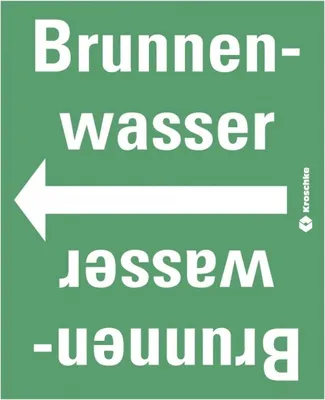Produktbild von Dreifke® Rohrleitungsband Brunnenwasser, praxisbewährt, ab Ø 50mm, grün/weiß,...