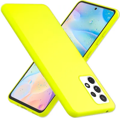 Produktbild von Für Samsung Galaxy A33 - Bunte Neon Silikon Hülle Rutschfest Dünn Schutz Cover Gelb