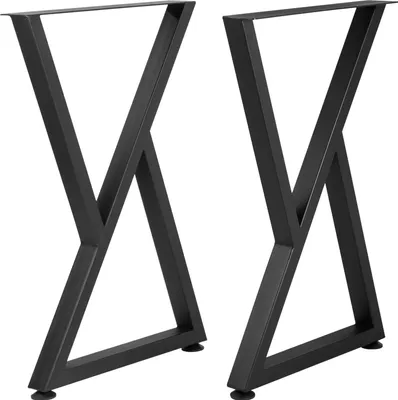 Obrázok produktu pre Nohy stola Bežky na stôl Rám stola Podstavec stola Bežky na lavicu 71,1x45,7 cm Sada 2