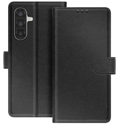Image de Avizar, étui portefeuille Chesterfield avec support pour Samsung Galaxy A37, noir