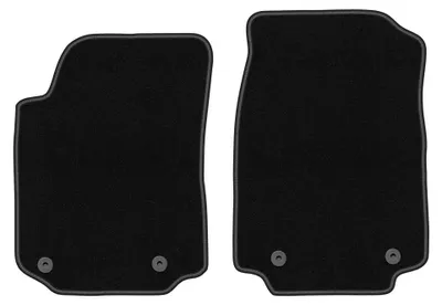 Image de Tapis avant en moquette pour Audi A6 C4 1994-1997 (berline/break) – 2 pièces, noirs, sur mesure – Wielganizator BASIC