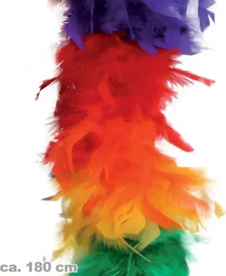 Immagine prodotto di Fritz Fries|Gurimo-tex FRIES - Boa di piume arcobaleno, lunghezza 1,80 m.