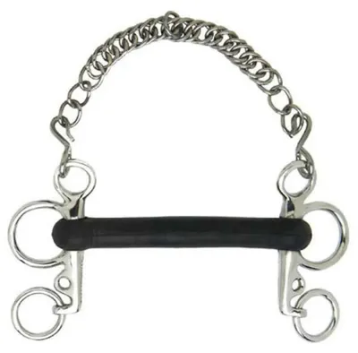 Immagine prodotto di Sefton Pelham, morso dritto in gomma morbida, corto, argento, 13,5 cm, argento, 13,5 cm