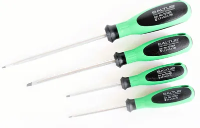 Produktbild von SALTUS Schlitz Schraubendreher Satz 4 teilig Schraubenzieher Set Werkstatt 7016