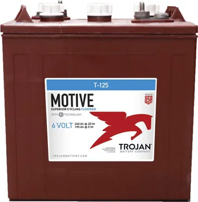 Produktbild von Trojan T-125 6V 240Ah Deep Cycle Traktionsbatterie ELPT-Anschluss