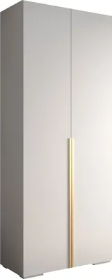 Produktbild von MEBLE KRYSPOL Inova 1 Schrank - 236,7x100x47cm - Weiß Weiß Gold