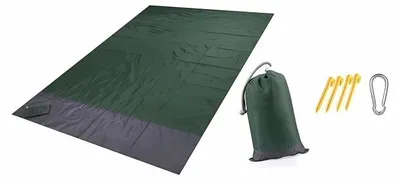 Produktbild von Pronett XJ4329 Magische Strandmatte 210 x 200 cm, khaki