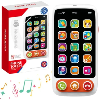 Zdjęcie produktu dla Smartfon Edukacyjny Telefon Interaktywny Malucha Komórka Z Dźwiękiem