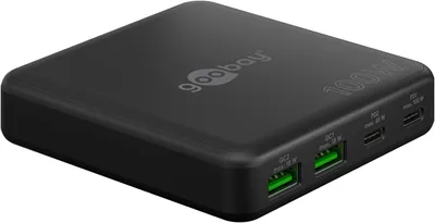 Produktbild von 100 W USB-C PD GaN Multiport-Tischladegerät schwarz