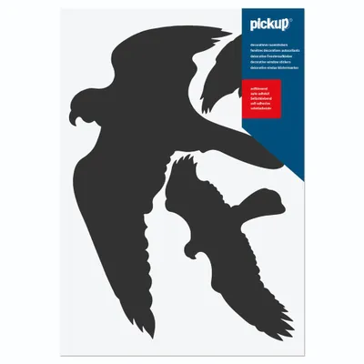 Produktbild von Pickup Vogels (Glasmarkering) Zwart - 3 Stuks per Vel