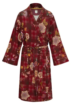 Produktbild von Pip Studio Naomi Kimono Flores Felices Farbe Red Größe M