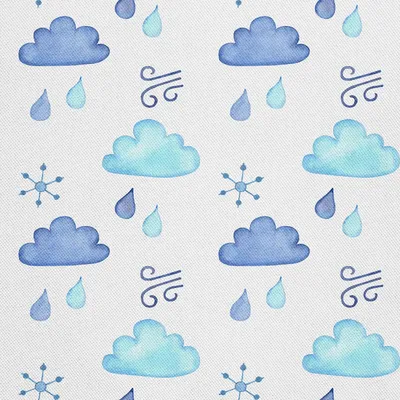 Productafbeelding van Buitenkussens Oxford - Motief: Regenwolken en wind