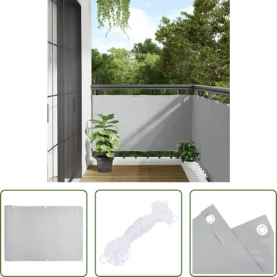 Produktbild von The Living Store Garten-Sichtschutz Grau 500x75 cm PVC
