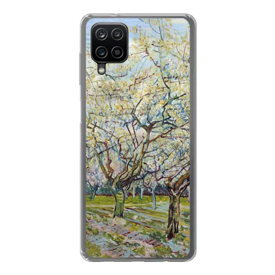 Produktbild von MuchoWow® Handyhülle Schutzhülle Hülle für Samsung Galaxy A12 Blühender Obstgarten - Vincent van Gogh Silikon Softcase Handy Hülle - Bild