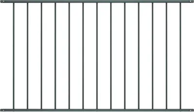 Produktbild von "2026 Promotion" Gartenzaun - Zaunelement Pulverbeschichteter Stahl - 1,63x1,25 m Anthrazit - Metallzäune CC986