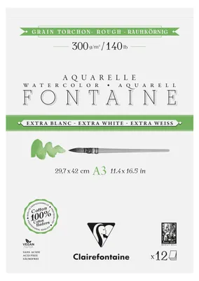 Obrázok produktu pre Clairefontaine 976088C, Umelecký papier, 300 g/m², 12 listy