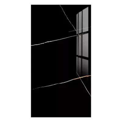 Produktbild von Fliesenaufkleber Klebefliesen Selbstklebende Küche, 60 x 30 cm (10 St), Wasserdicht, Abnehmbare Fliesen Folie für Küchenrückwand,Bad,Schrank, Schwarz