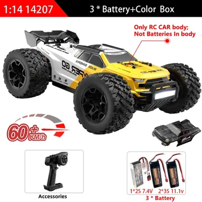 Produktbild von Ferngesteuertes RC-Auto - Modell 14207 - Maßstab 1:14 - 4WD - 60 km/h - Bürstenloser Motor - 2,4 GHz - 2 Karosserien