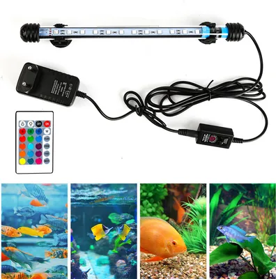 Immagine prodotto di Wolketon LED acquario illuminazione acquario vasca pesci lampada subacquea RGB 92cm