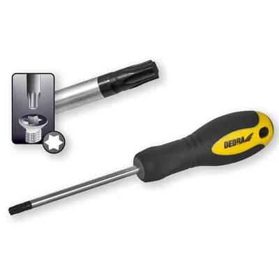 Produktbild von DEDRA Schraubendreher Torx T10x80mm, Sternschlitz | 063D3
