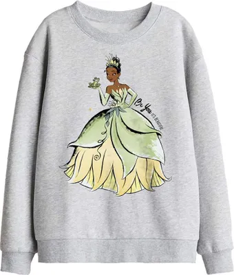 Immagine prodotto di La principessa e il ranocchio - Felpa per bambini "Be You It´s Beautiful" TV29514 (152-158) (Sportliches Heather)
