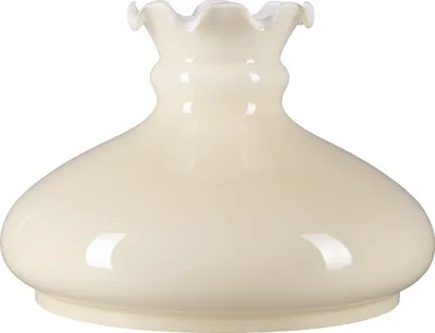 Produktbild von Petroleumglas Lampenglas Glasschirm Ø 230mm Leuchtenglas Opalglas Beige