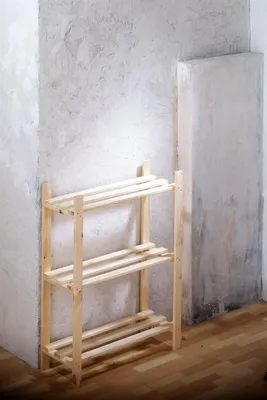 Produktbild von ROJAPLAST Holzregal 80 × 75 × 30 cm, 3 Fachböden