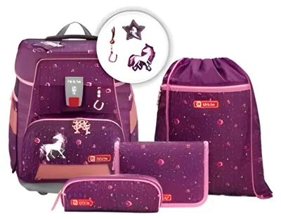 Produktbild von SN Step by Step e-SPACE Schulranzen-Set "Dreamy Unicorn", 5-teilig