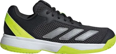 Obrázek produktu pro Adidas Courtflash K, barva: tmavě šedá/limetková