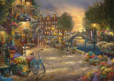 Produktbild von Schmidt Spiele 59917 Thomas Kinkade, Amsterdam, 1.000 Teile Puzzle