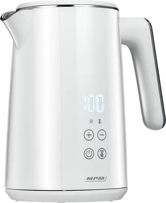 Produktbild von Wasserkocher mit Temperaturregelung, kabellos, MPM MCZ-120 weiß