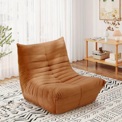 Obrázok produktu pre Zitzák – Kreslo z peny – Pohovka – Kreslo – Sedačka – Mäkká zamatová potiahnutie – Ergonomický dizajn