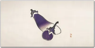 Produktbild von Coloray Bild aus Leinwand 140x70 Leinwand Dekoration - Gemüse Aubergine