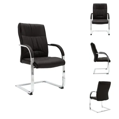 Imagen del producto de vidaXL Silla de oficina giratoria, color , tapizada en cuero sintético - Sillas de oficina